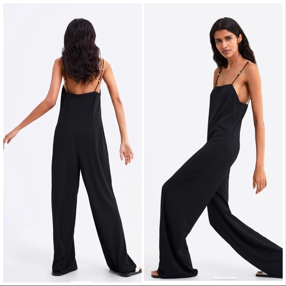 ZARA STRAPPY JUMPSUIT